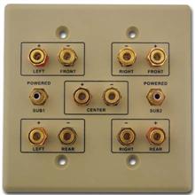 Choice Select Dual Gang 5.2 Home Theater Wall Plate, ivory
