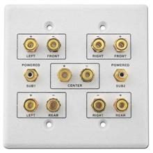 Choice Select Dual Gang 5.2 Home Theater Wall Plate, white CHO2003W
