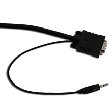 Choice Select 6ft VGA Cable with 1/8in (3.5mm) Male to Male Black CHO810806
