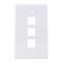 KEYSTONE WALL PLATE FOR 3 CON3003W