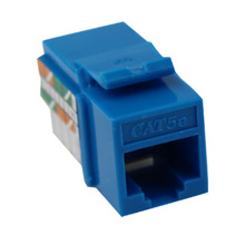 Construct Pro Keystone Cat5e Insert, RJ-45, Blue