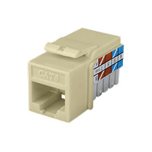 Construct Pro™ Cat6 Keystone Jack (Ivory) CON3025I