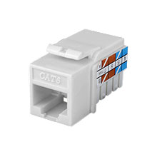 White K.S. RJ-45 Cat 6 CON3025W