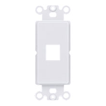 Decora White 1 Port Strap CON3051W