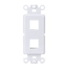 White Decora 2 Port Strap CON3052W