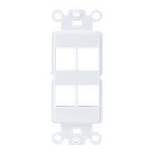 White 4 Port Decora Strap CON3054W