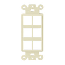Ivory 6 Port Decora Strap CON3056I