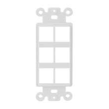White 6 Port Decora Strap CON3056W