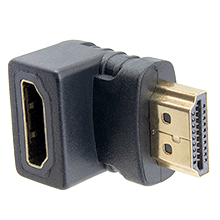 Elementhz Right Angle (Up) HDMI Adapter, Male to Female (opposite ELE1092) ELE1091