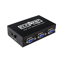 Element-Hz™ 1x2 VGA (500MHz) splitter with audio ELE1X2SPV500