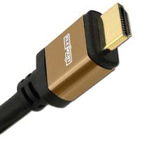 Elementhz 20 meter (65.6ft) HDMI Cable, Round Jacket, Brown End