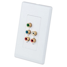 Element Hz™ Cat-5e/6 Balun for Component Video and Stereo Audio Wall Plate (Pair) ELE7014