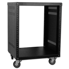 Royal Racks 12U Metal Equipment Rack with 3in Casters ROY1212