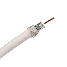 Skyline™ PLENUM RG-6 3GHz 18 Gauge CCS Single Coaxial Cable, 500ft Reel-in Box (White) SKL1272