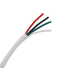 Skyline™ PLENUM 14 AWG 4-Conductor CMP-Rated Speaker Cable, 500ft Reel-in Box (White) SKL1463