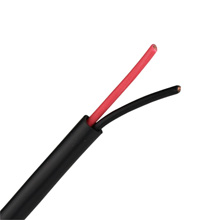 100ft 18 Gauge 2 Wire Speaker Cable, Paper Spool, CL2 UL, Black SKL2402K