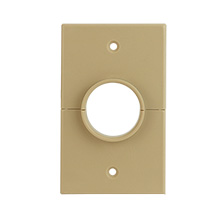 Skywalker Signature Series Split Single Gang Plate with 1.375in hole, ivory SKY05066IS