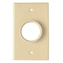 Skywalker Signature Series Single Gang Wall Plate with 1 3/8in opening, ivory