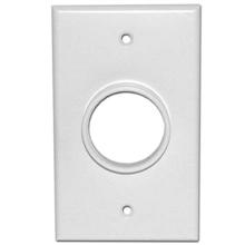 Skywalker Signature Series Single Gang Wall Plate with 1 3/8in opening, white SKY05078WS