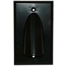 Skywalker Signature Series Single Gang Bundled Cable Wall Plate, Black SKY05087BS