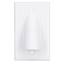 Skywalker Signature Series Single Gang Bundled Cable Wall Plate, White SKY05087WS