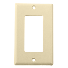 Model ASGWPIV Single Gang Keystone Decora Style Wall Plate, Ivory SKY07221I