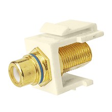 Skywalker Signature Series Keystone F Female to RCA Female Almond Insert with Blue Band SKY20208BA