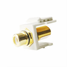 Skywalker Signature Series Keystone F Female to RCA Female Almond Insert with Black Band