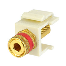 Skywalker Signature Series Keystone Audio Binding Post Almond Insert with Red Band SKY20209RA