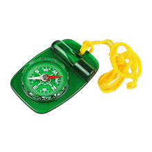 Skywalker Compass with Safety Whistle and Lanyard, Green
