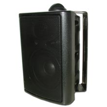 Choice Select Indoor/Outdoor Weather Resistant Speaker, 5in Woofer, Black, pair