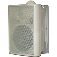 Choice Select Indoor/Outdoor Weather Resistant Speaker, 5in Woofer, White, pair