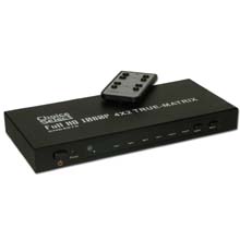 Choice Select HDMI Switch True Matrix w/IR remote, 4 in / 2 out