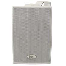 Choice Select Ultra 5.25in Weather Resistant Speakers with Aluminum grill, white, pair