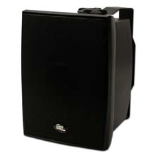 Choice Select Ultra 6.5in Weather Resistant Speakers with Aluminum grill, black, pair