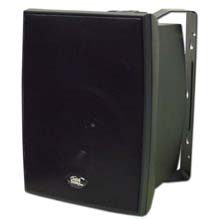 Choice Select Ultra 6.5in Weather Resistant Speakers with 75v transformer, with Aluminum grill, Black, pair