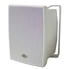 Choice Select Ultra 6.5in Weather Resistant Speakers with 75v transformer, with Aluminum grill, White, pair