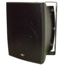 Choice Select Ultra 8in Weather Resistant Speakers with 75v transformer, with Aluminum grill, Black, pair