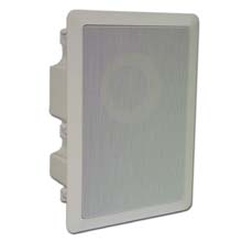 Choice Select 6.5in In-Wall Speaker w/back cover, White, pair